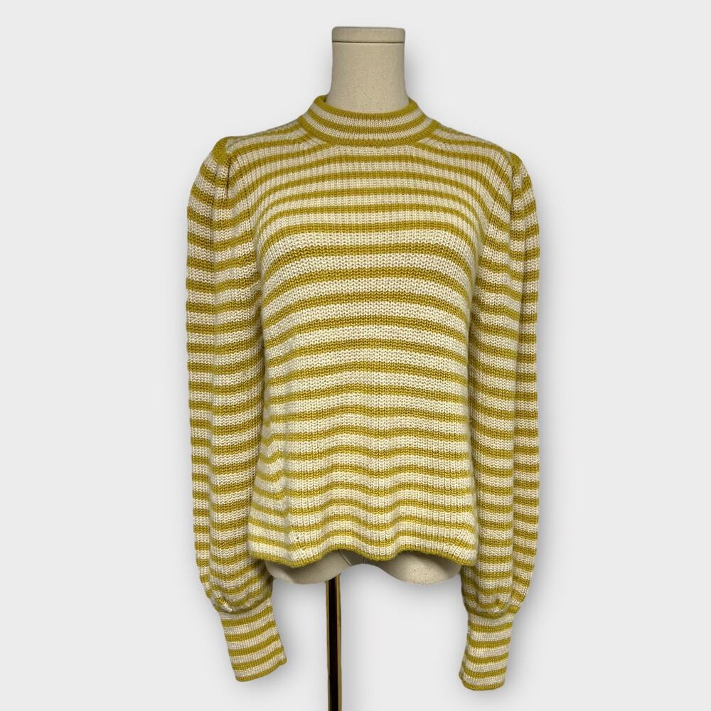 Eleven Six Mia Stripe Baby Alpaca Sweater Size Small - Picture 2 of 7